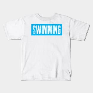 Swimming stance, swimming design Kids T-Shirt